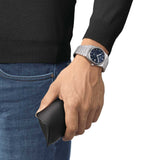 tissot prx powermatic 80 blue dial 40mm automatic gents watch model shot