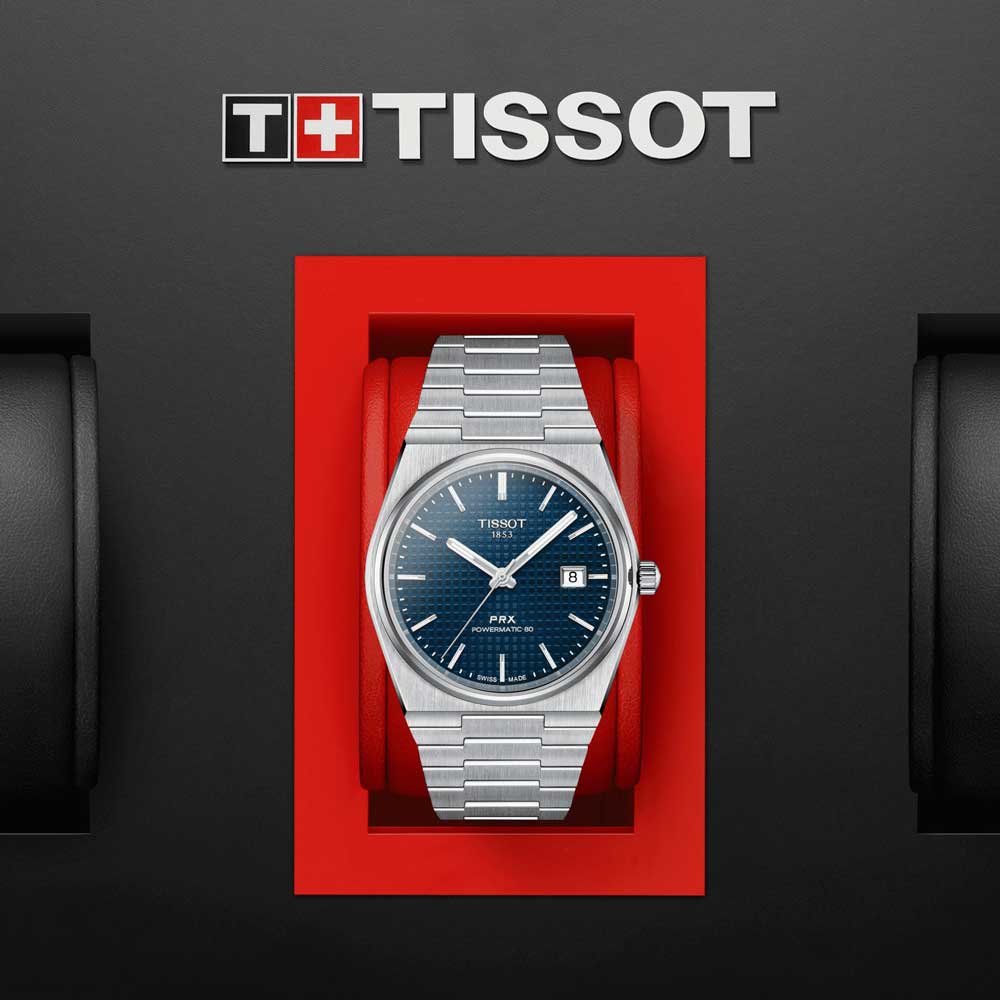 Tissot PRX Powermatic 80 Blue Dial 40mm Automatic Gents Watch T1374071104100