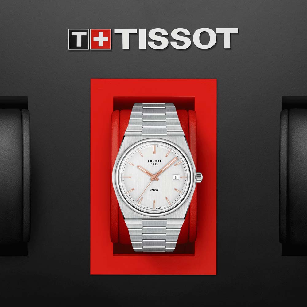 Tissot PRX 40mm Silver Dial Quartz Gents Watch T1374101103100