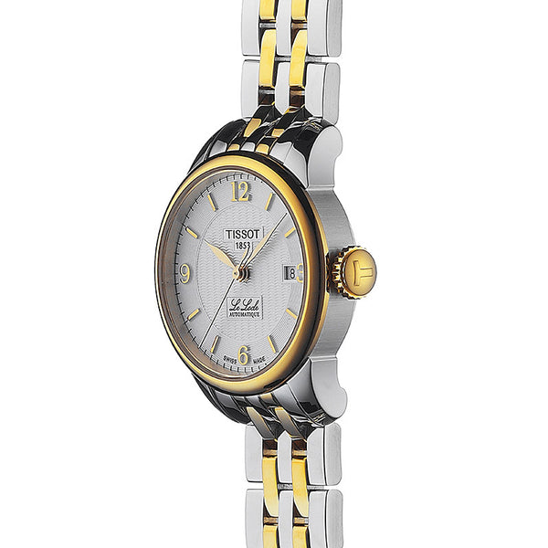 Tissot Le Locle Automatic Small Lady 25.3mm Silver Dial Gold PVD Steel Watch T41218334