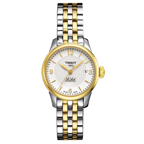 Tissot Le Locle Automatic Small Lady 25.3mm Silver Dial Gold PVD Steel Watch T41218334