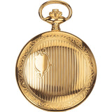 tissot savonnette mechanical white dial gold pvd brass pocket watch back view