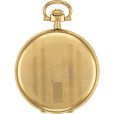 tissot savonnette 48.5mm white dial gold pvd steel quartz pocket watch reverse view