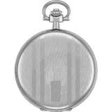 tissot savonnette 48.5mm white dial quartz pocket watch reverse view