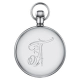 Tissot Lepine Mechanical Palladium Plated Brass 51mm Silver Embossed Dial Manual Wound Pocket Watch T8614059903300