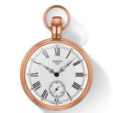 tissot lepine mechanical rose gold plated brass silver embossed dial pocket watch