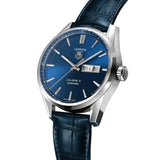 TAG Heuer Carrera Calibre 5 Day Date 41mm Blue Dial Stainless Steel Automatic Gents Watch WAR201E.FC6292