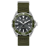 TAG Heuer Gents Khaki Aquaracer 43mm Stingray Grey Dial Stainless Steel Quartz Watch WAY101L.FC8222