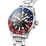 TAG Heuer Gents Aquaracer Calibre 7 GMT 43mm Black Dial Automatic Watch WAY201F.BA0927