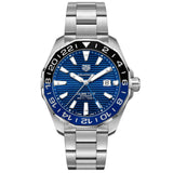 TAG Heuer Gents Aquaracer Calibre 7 GMT 43mm Blue Dial Automatic Watch WAY201T.BA0927