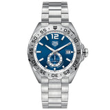 tag heuer formula 1 blue dial 43mm stainless steel automatic gents watch