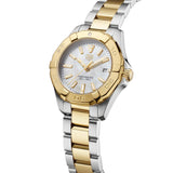 TAG Heuer Aquaracer 27mm MOP Dial 18ct Gold Plated & Steel Two Tone Quartz Ladies Watch WBD1420.BB0321