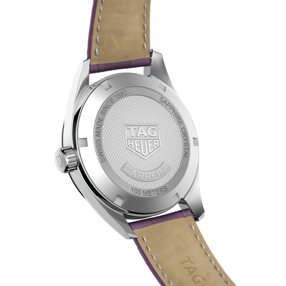TAG Heuer Carrera 36mm Purple Dial Quartz Ladies Watch WBK1314.FC8261