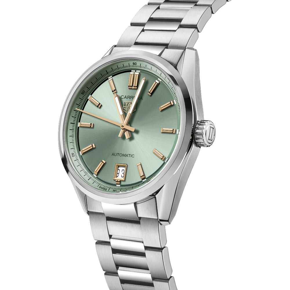 TAG Heuer Carrera Date 36mm Green Dial Automatic Ladies Watch WBN2312.BA0001