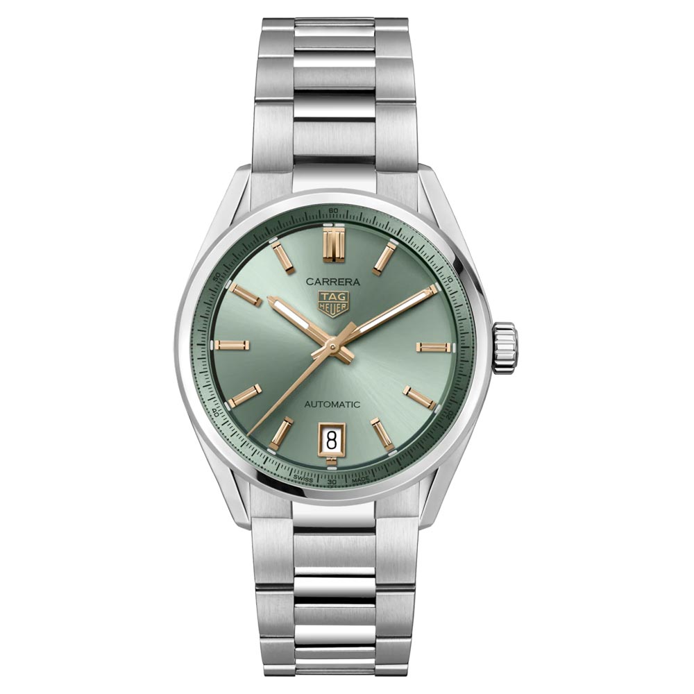 TAG Heuer Carrera Date 36mm Green Dial Automatic Ladies Watch WBN2312.BA0001