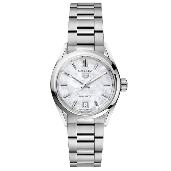 TAG Heuer Carrera 29mm MOP Dial Automatic Ladies Watch WBN2410.BA0621