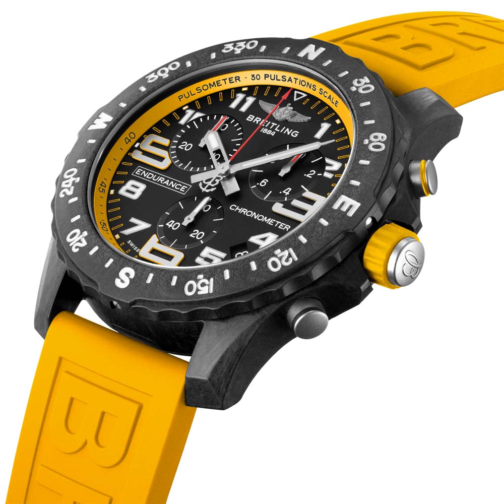 Breitling Endurance Pro 44mm Black Dial Breitlight Quartz Gents Watch X82310A41B1S1