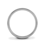 Platinum 5mm Light Court Wedding Ring Side Shot