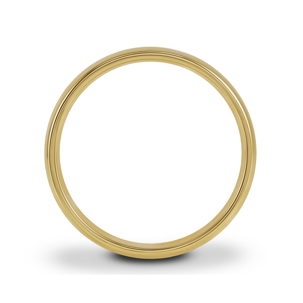 18ct Yellow Gold 6mm Light Court Gents Wedding Ring