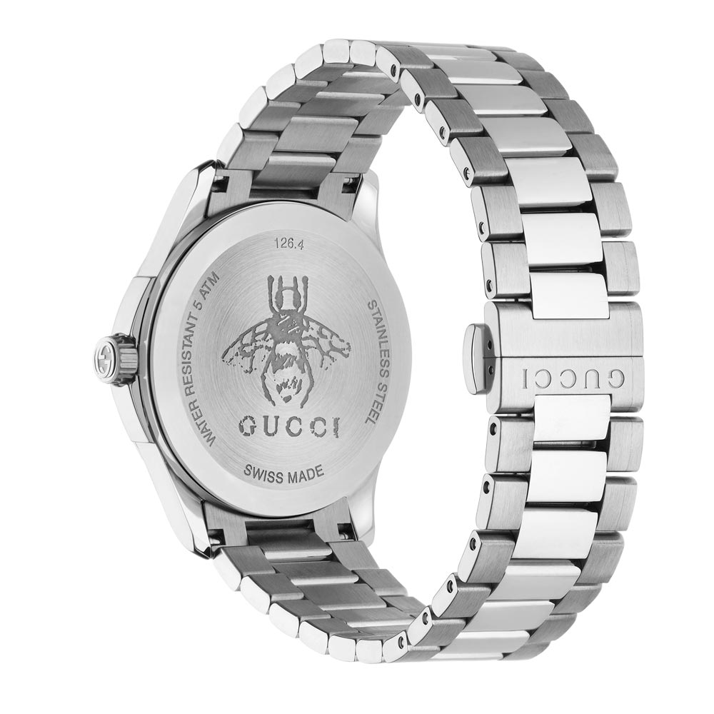 Gucci G-Timeless Silver Dial Stainless Steel Watch YA1264028