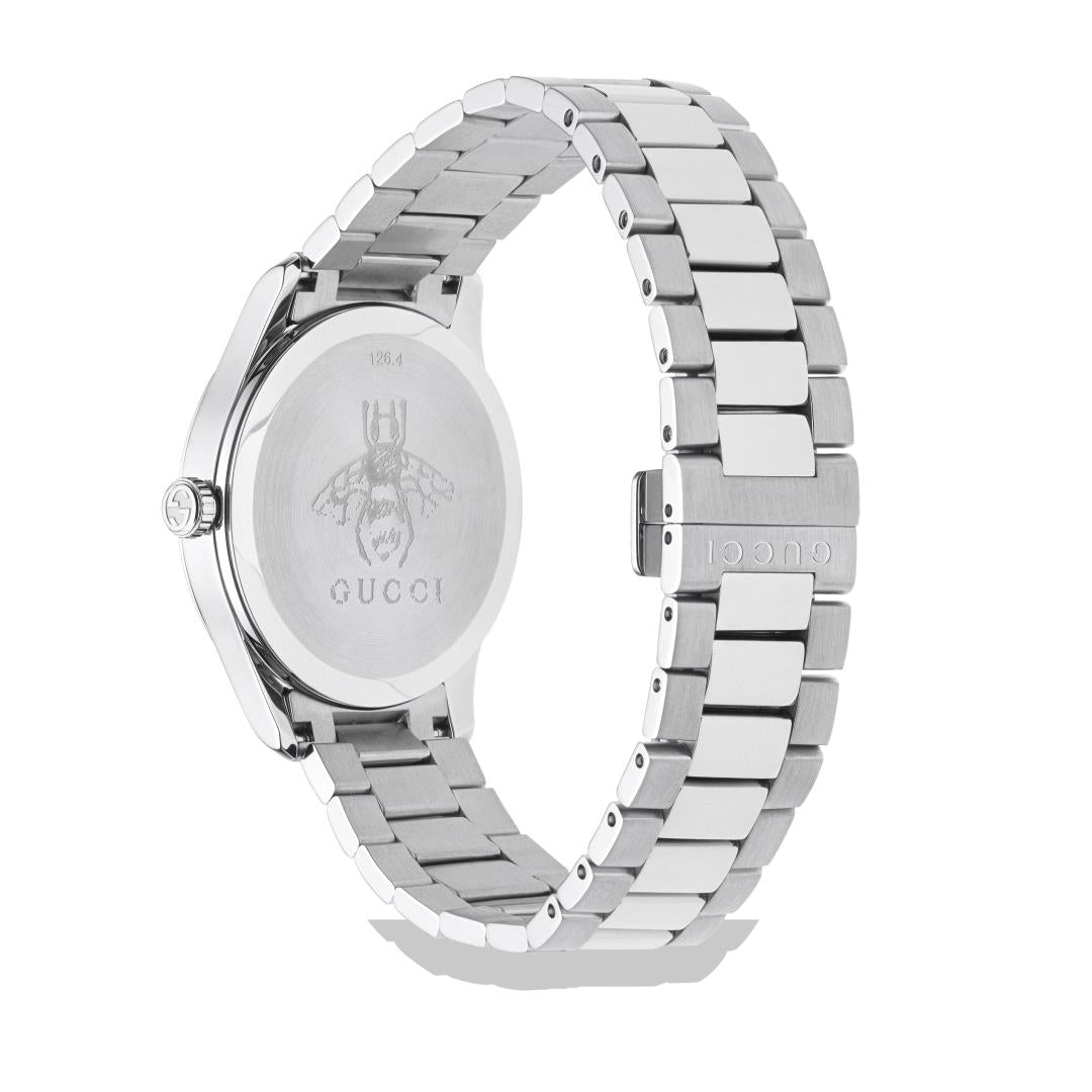 Gucci G-Timeless Stainless Steel Silver Dial with Snake Motif Watch YA1264076