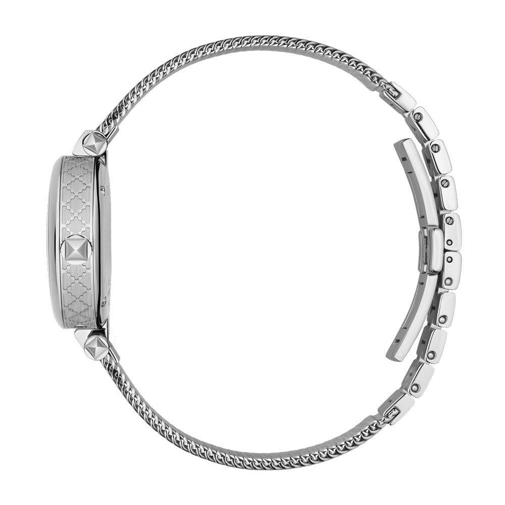 gucci diamantissima 27mm mop stainless steel ladies watch side view
