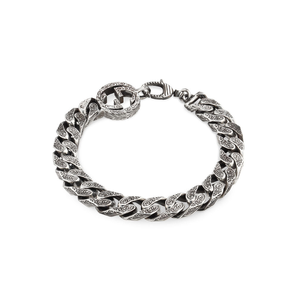 Gucci Interlocking G Silver Bracelet YBA454285001
