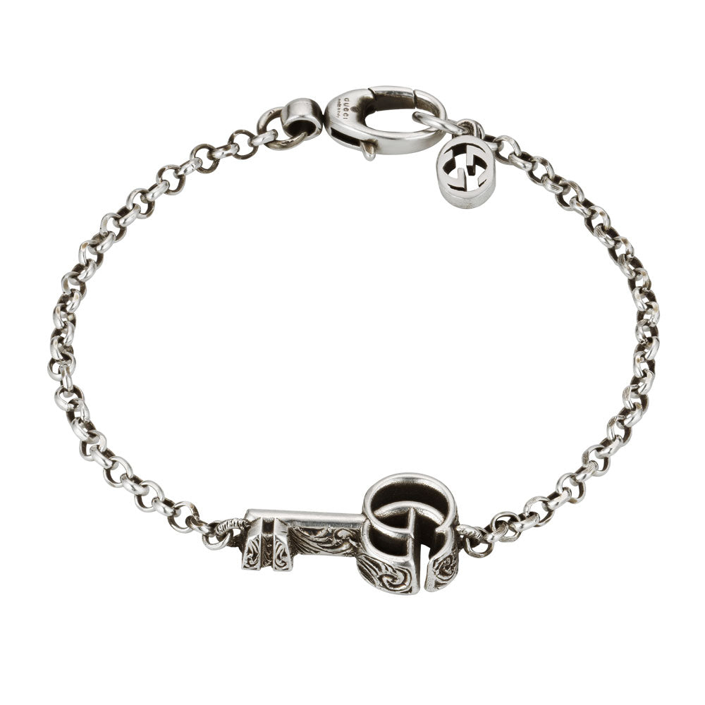 Gucci GG Marmont Silver Key Bracelet YBA632207001