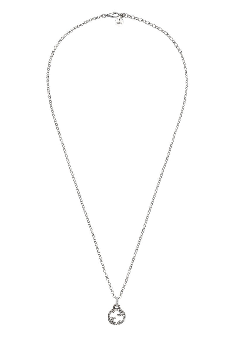 Gucci Sterling Silver Necklace Gucci Interlocking G Necklace Mens