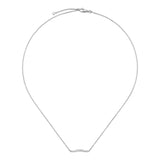 Gucci Link To Love 18ct White Gold Diamond Necklace YBB66213200100U