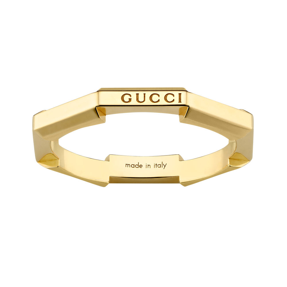 Gucci Link To Love 18ct Yellow Gold Ring YBC662194001