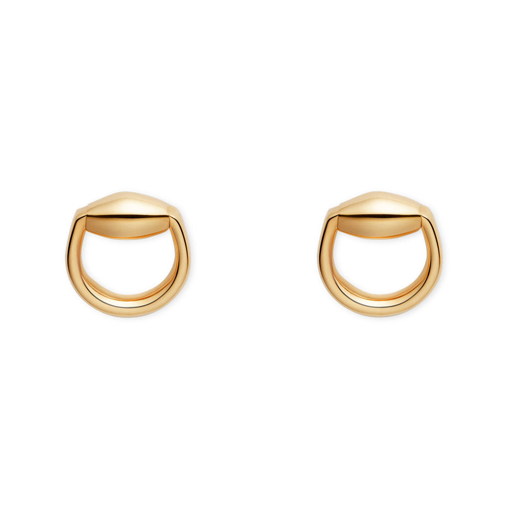 Gucci Horsebit 18ct Yellow Gold Stud Earrings YBD39102600100U