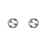 Gucci Interlocking Silver Aureco Stud Earrings YBD45710900100U