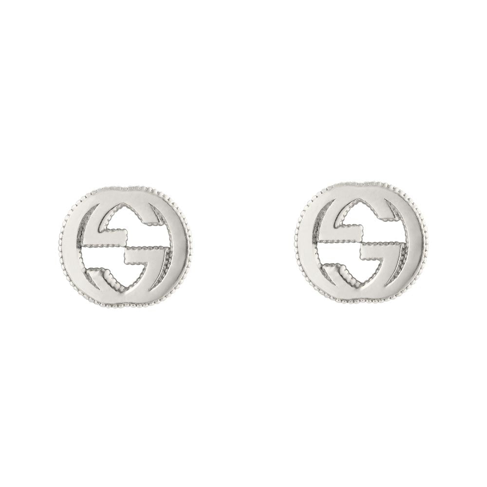 Gucci Interlocking G Silver Stud Earrings YBD47922700100U