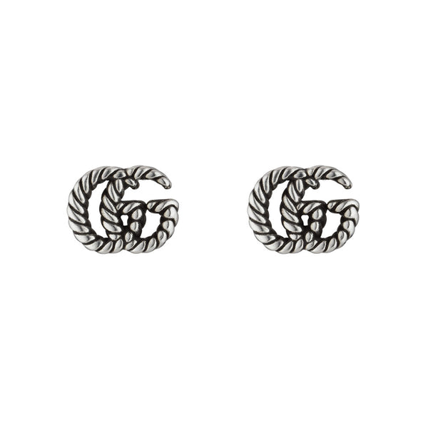 Gucci GG Marmont Silver Stud Earrings YBD62775500100U