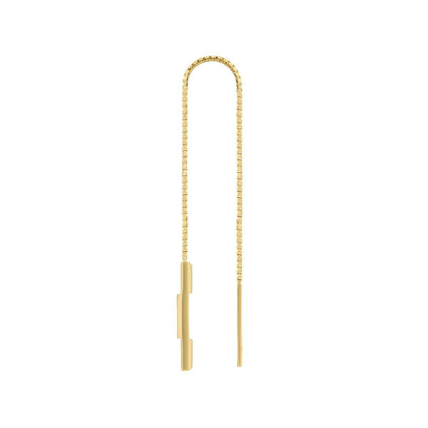 Gucci Link To Love 18ct Yellow Gold Chain Drop Earrings YBD66211500100U